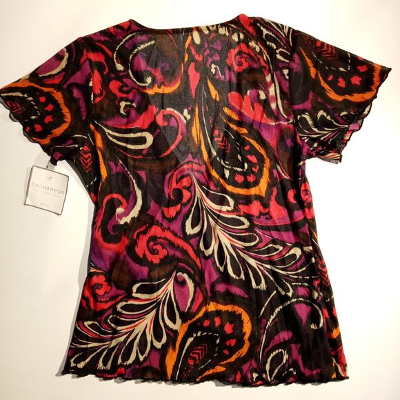 Women Tops 4 pc lot size SMALL New with tags Chaps Long Sleeve Tee Pullover - Picture 6 of 14